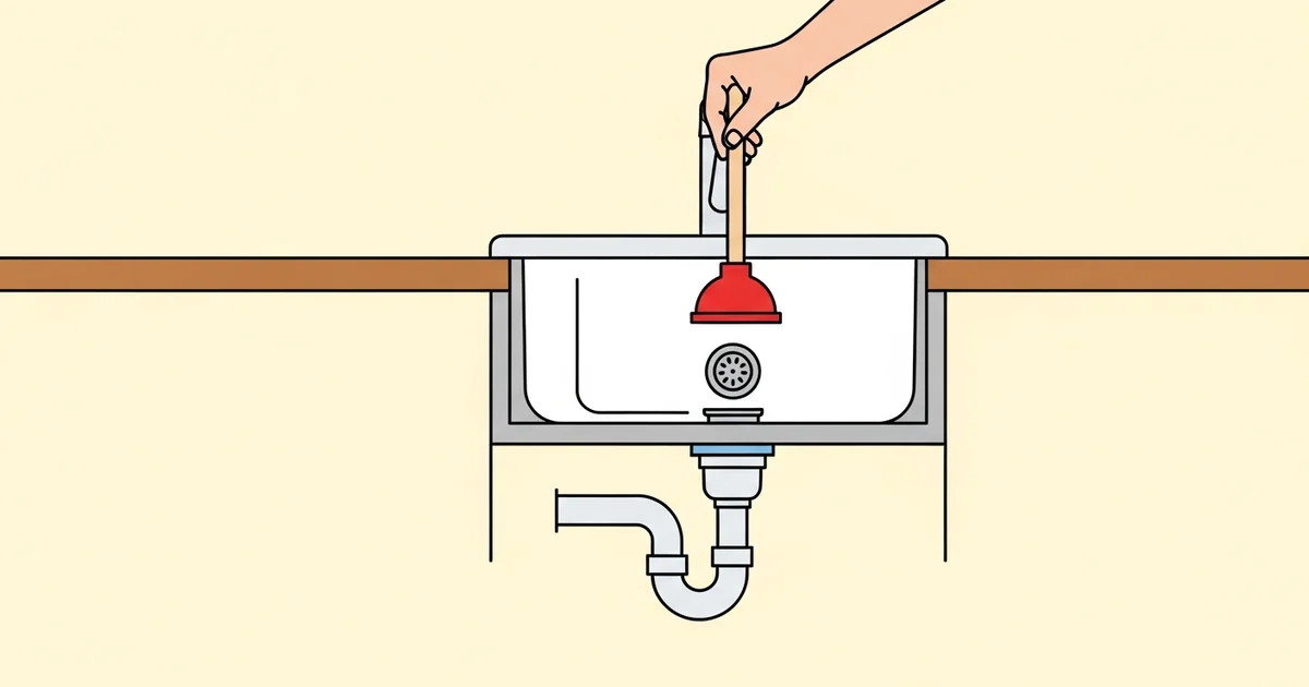 Afvoer verstopt? Zo los je het zelf op