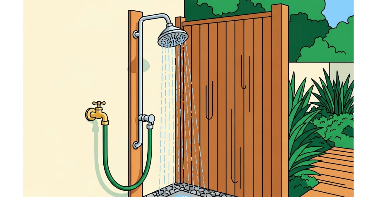 Hoe leg je een buitendouche aan in je tuin? Compleet stappenplan