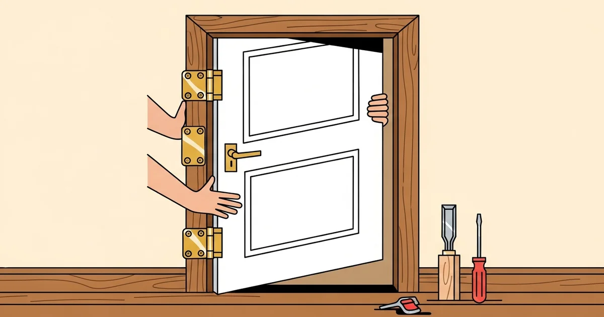 Hoe hang je een binnendeur op? Zo doe je dat