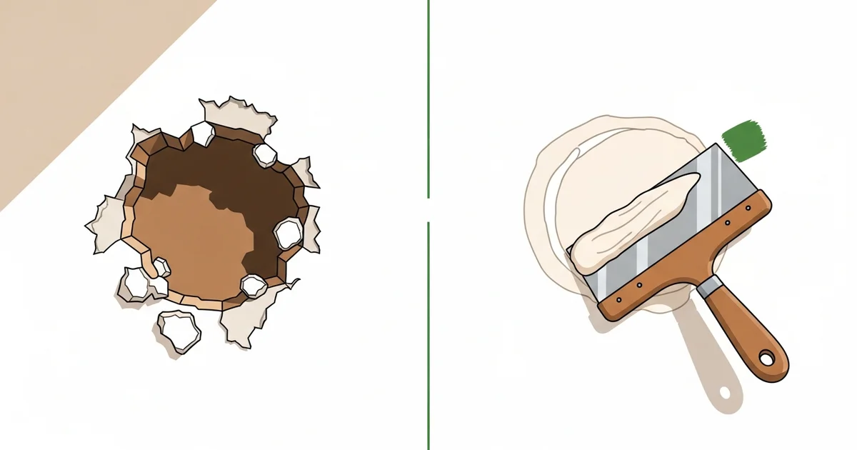 Hoe repareer je een gat in de muur? Van klein gaatje tot grote schade