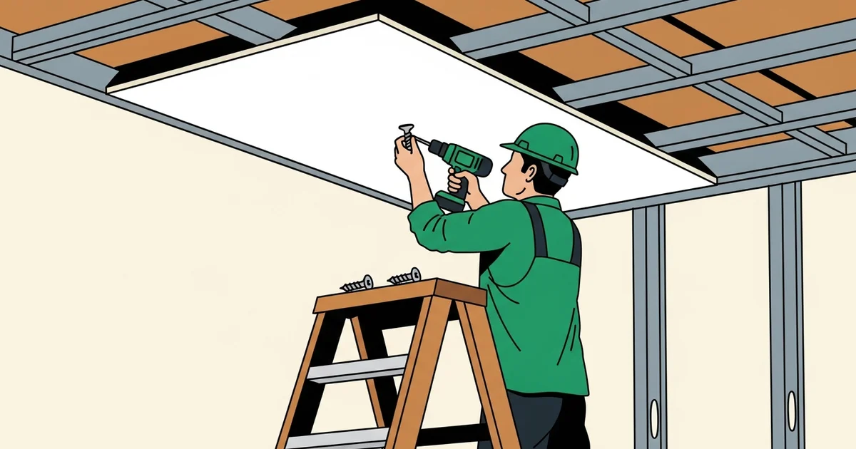 Hoe maak je een gipsplafond? Stap-voor-stap handleiding