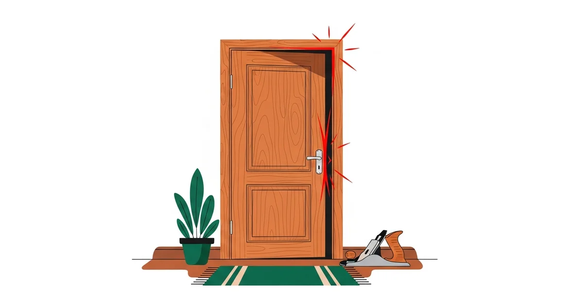 Klemmende deur? Zo fix je het in 10 minuten