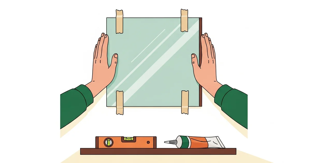 Hoe hang je een spiegel op zonder boren? 3 veilige methodes