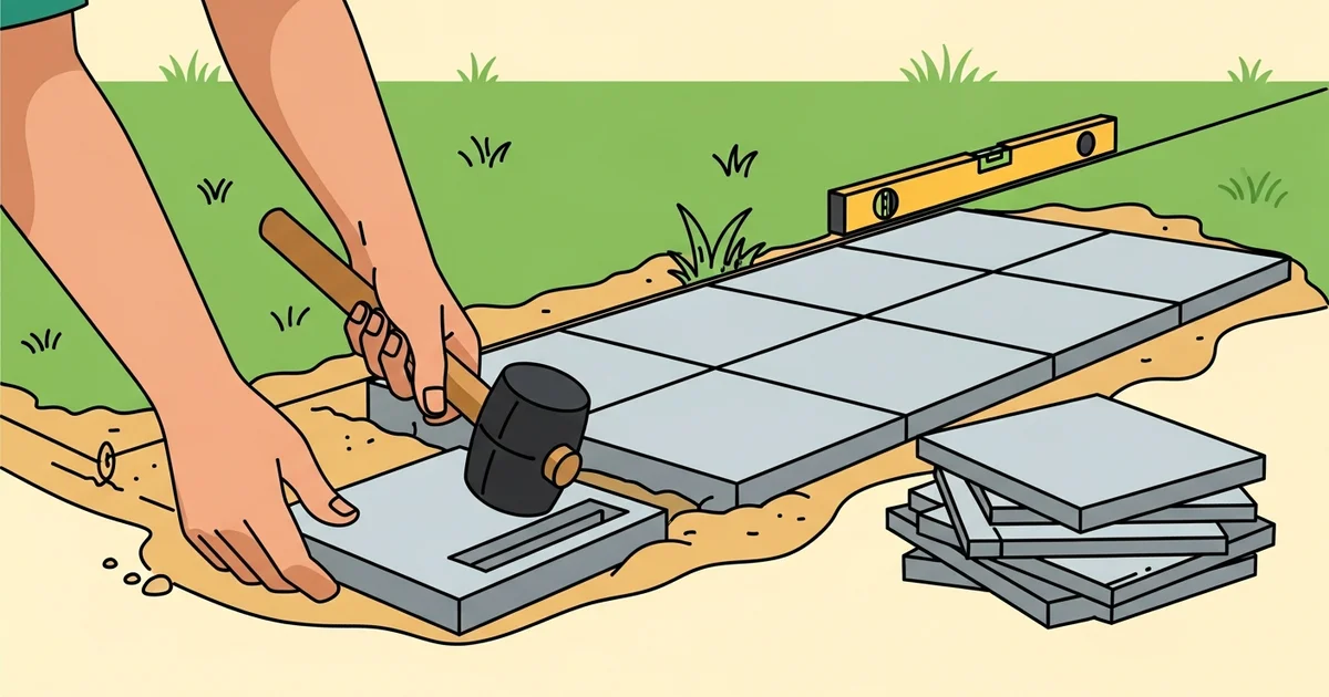 Hoe leg je een tegelpad in de tuin aan? Strak terras voor de zomer