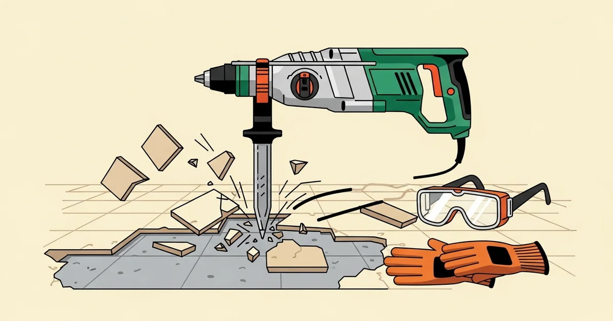 Hoe verwijder je oude vloertegels? Stap-voor-stap handleiding