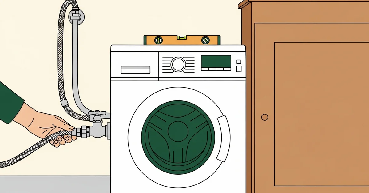 Hoe sluit je een wasmachine aan? Toevoer, afvoer en waterpas