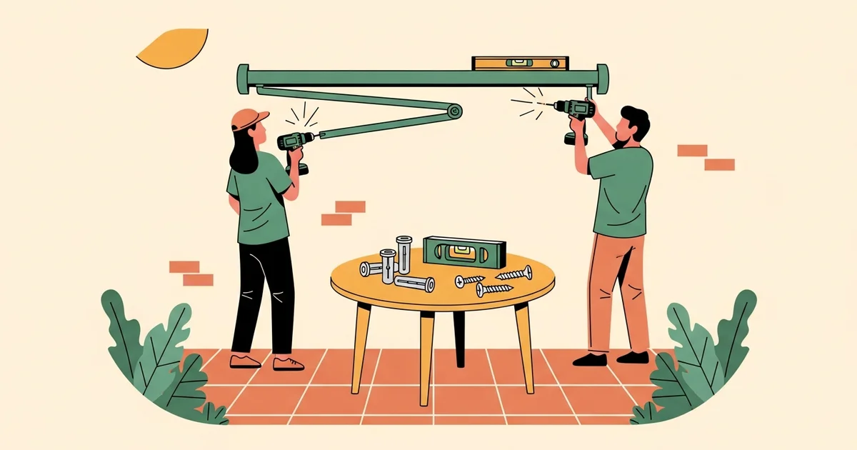 Hoe hang je een zonnescherm op? Zo monteer je het zelf stap voor stap