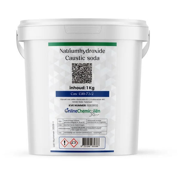 Online chemicalien – Natriumhydroxide – 1 kg – Caustic Soda – Ontstopper – Voor Reiniging en Zeep