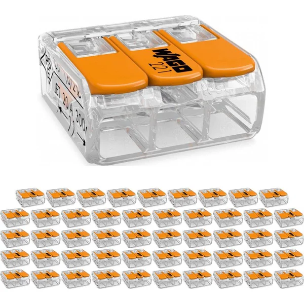 Wago lasklemmen assortiment (50 stuks)