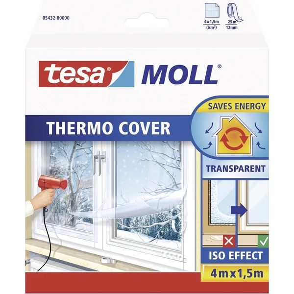 tesa tesamoll Thermo Cover raamisolatiefolie (4 x 1,5m)