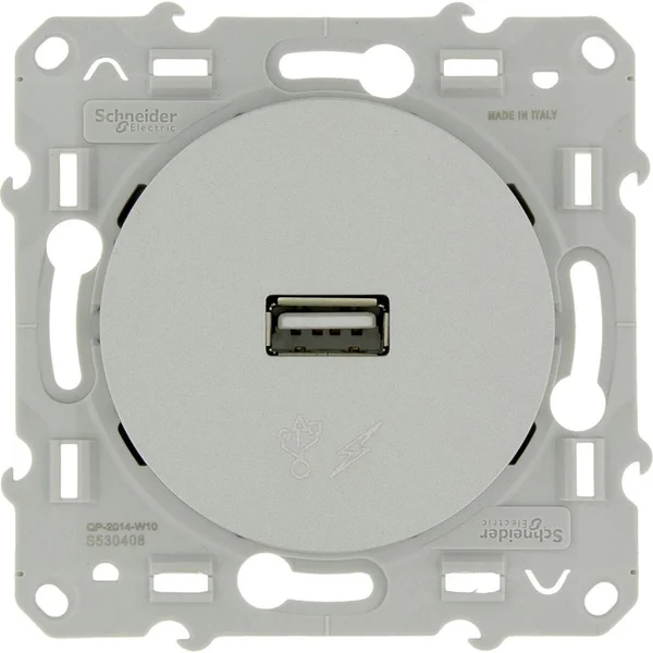 Schneider Electric Odace USB-C + USB-A wandcontactdoos