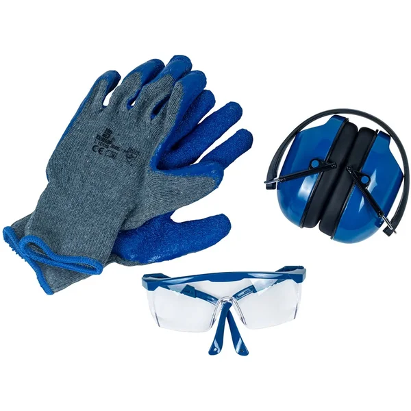Hyundai PBM Set — Veiligheidsbril, gehoorbescherming en handschoenen